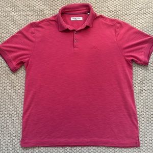 Tommy Bahama IslandZone Tech Polo Shirt Mens  L Pink Golf